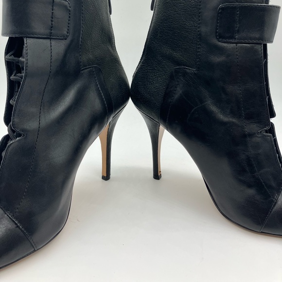 Pour La Victoire Lace Up Heeled Booties Size 8 - Picture 9 of 13
